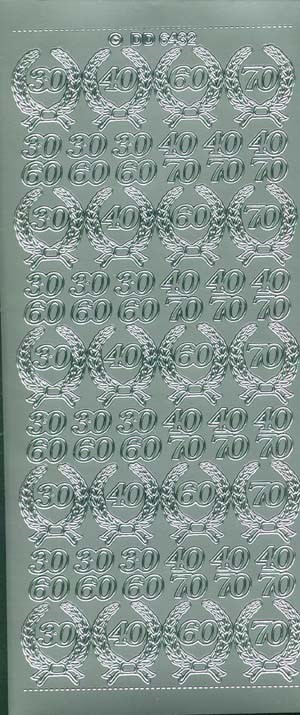 6432 - 30-40-60-70 - stickers - �rstal s�lv